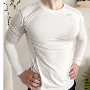 Nike dri-fit white long sleeve